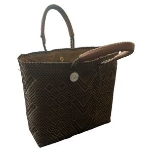 LOLA MEDIUM BAG - BROWN & GOLD
